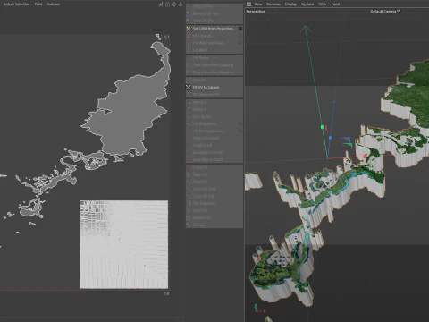 Palau terrain map 3D Model