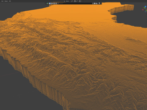 Peru terrain map Modello 3D