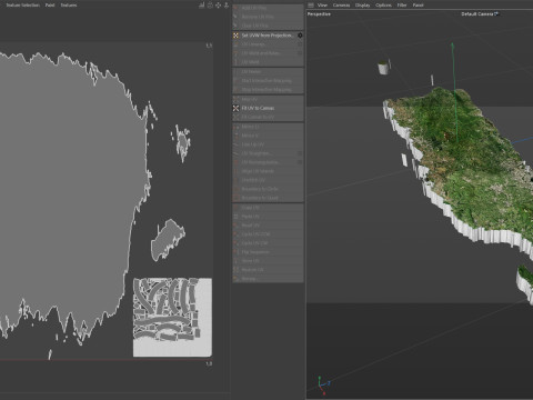 Puerto Rico terrain map 3D Model