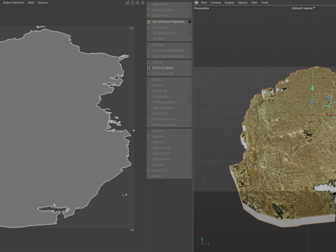 Qatar terrain map Modello 3D