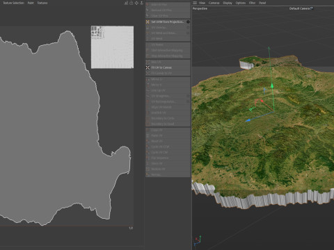 Romania terrain map 3D Model