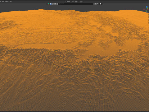 Romania terrain map 3D Model