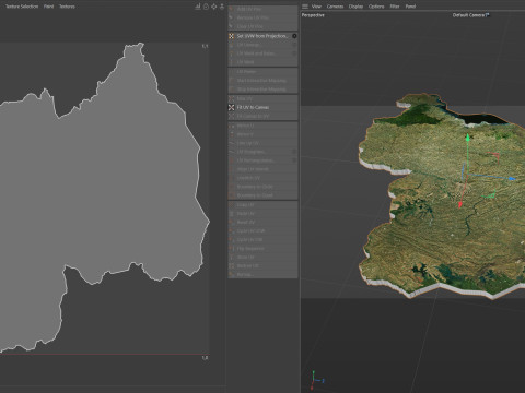 Rwanda terrain map 3D-Modell