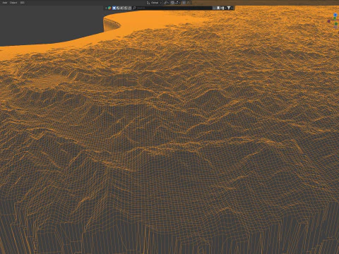 Rwanda terrain map 3D Model