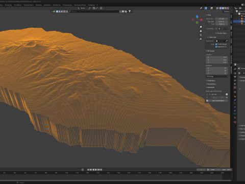 Saint Kitts and Nevis terrain map Modèle 3D