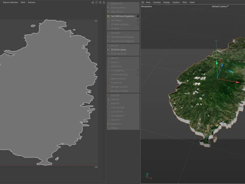 Saint Lucia terrain map 3D Model