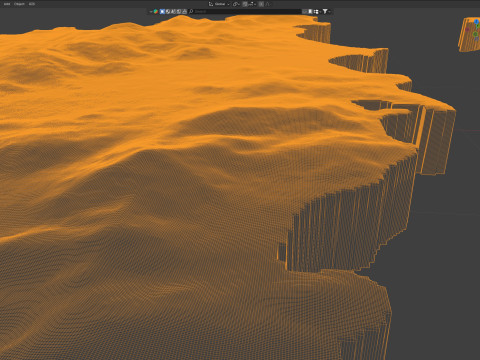 Saint Martin terrain map 3D Model