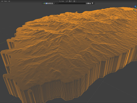 Saint Vincent and the Grenadines terrain map 3D मॉडल