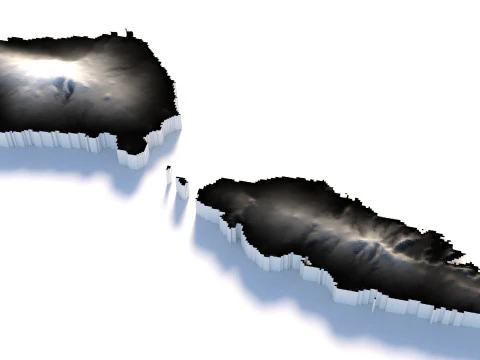 Samoa terrain map 3D Model