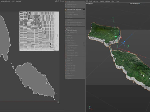 Samoa terrain map 3D Model