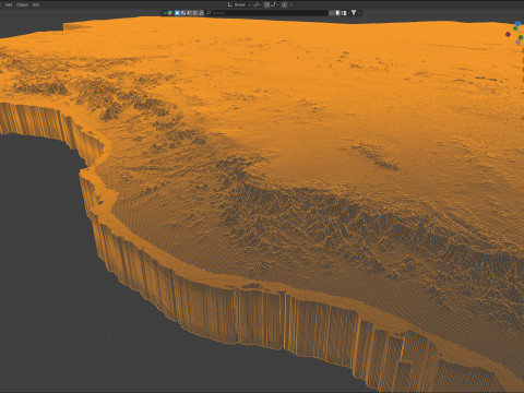Saudi Arabia terrain map Modèle 3D