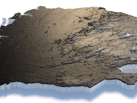 Sierra Leone terrain map 3D मॉडल