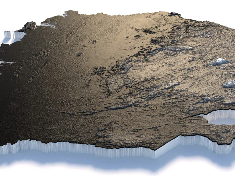 Sierra Leone terrain map 3D Model