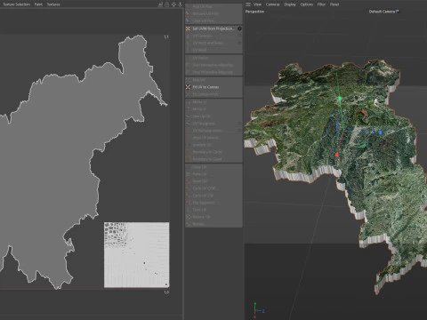 Slovenia terrain map 3D Model