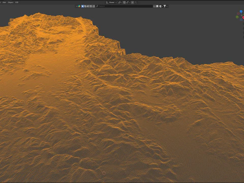 Slovenia terrain map 3D Model