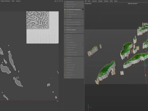 Solomon Islands terrain map 3D Model