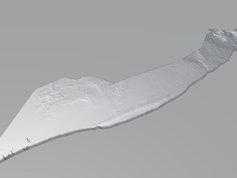 Somalia terrain map 3D Модель