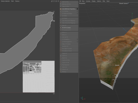 Somalia terrain map 3D Модель