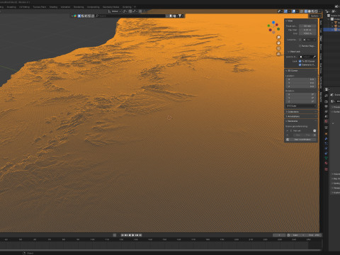 Somaliland terrain map 3D Model