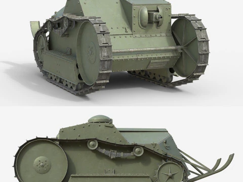 अमेरिकी लाइट टैंक 3D मॉडल