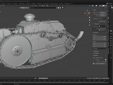 Carro armato leggero americano Modello 3D