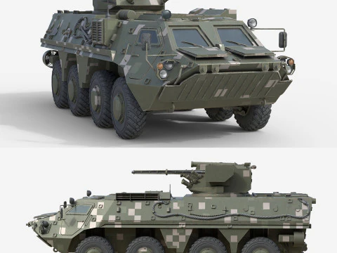 BTR 4E步兵战车 3D 模型