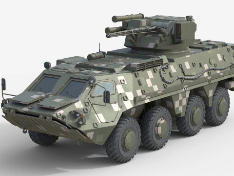 Ve&iacute;culo de combate de infantaria BTR 4E Modelo 3D