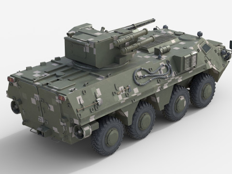 BTR 4E Infantry fighting vehicle Modelo 3D