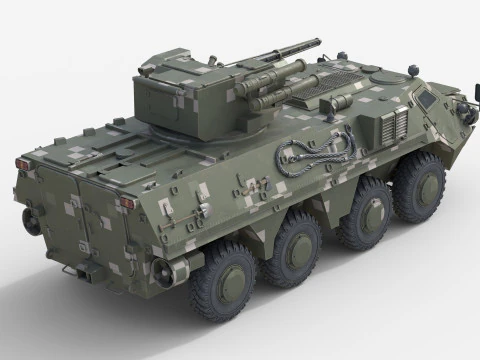 Ve&iacute;culo de combate de infantaria BTR 4E Modelo 3D