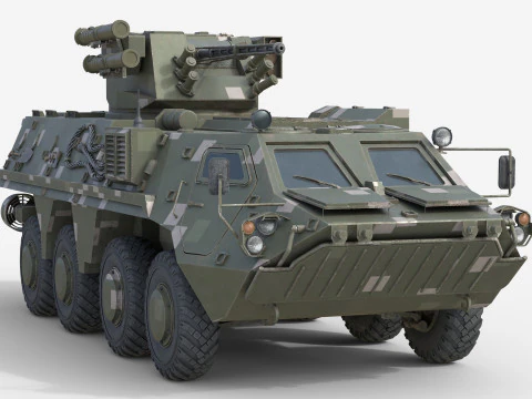 Ve&iacute;culo de combate de infantaria BTR 4E Modelo 3D