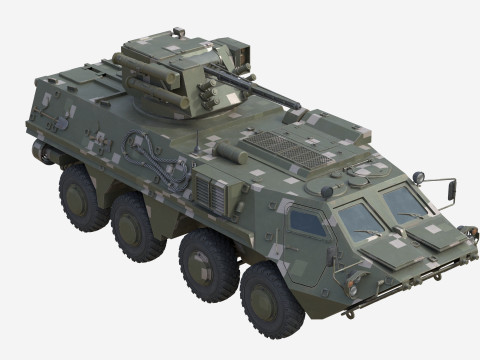 BTR 4E Infantry fighting vehicle Modelo 3D