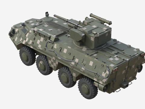BTR 4E Infantry fighting vehicle Modelo 3D