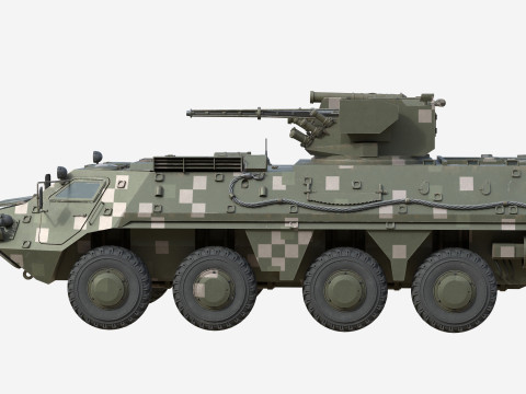 BTR 4E Infantry fighting vehicle Modelo 3D