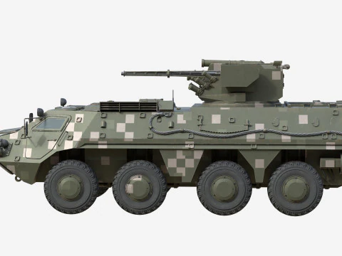 Ve&iacute;culo de combate de infantaria BTR 4E Modelo 3D