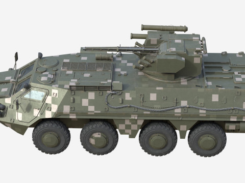 BTR 4E Infantry fighting vehicle Modelo 3D