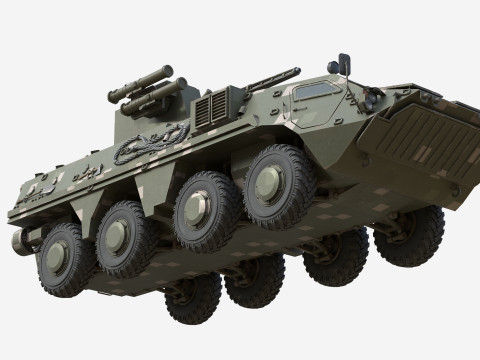BTR 4E Infantry fighting vehicle Modelo 3D