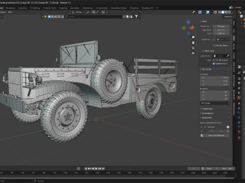 Dodge WC51 Modello 3D