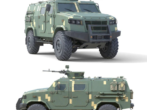 कोज़ाक 5 बख्तरबंद कार्मिक वाहक 3D मॉडल