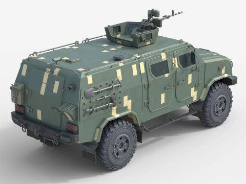 Ve&iacute;culo blindado de transporte de pessoal Kozak 5 Modelo 3D