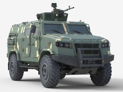 Ve&iacute;culo blindado de transporte de pessoal Kozak 5 Modelo 3D
