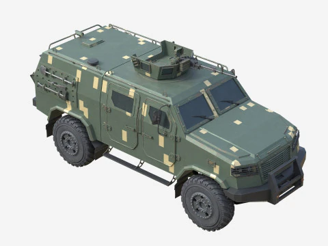 Ve&iacute;culo blindado de transporte de pessoal Kozak 5 Modelo 3D