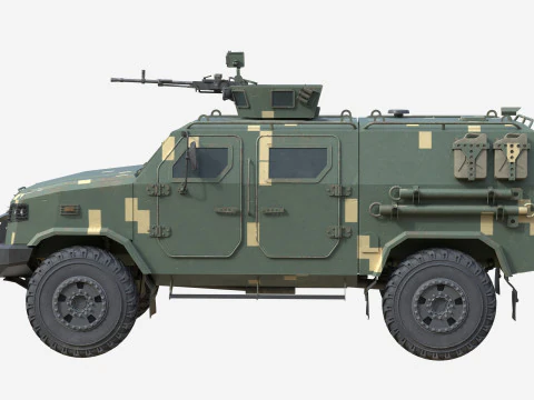 Ve&iacute;culo blindado de transporte de pessoal Kozak 5 Modelo 3D