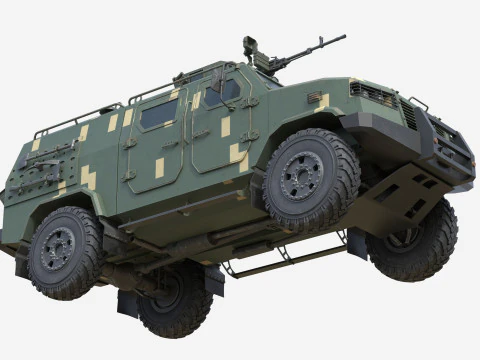 Ve&iacute;culo blindado de transporte de pessoal Kozak 5 Modelo 3D