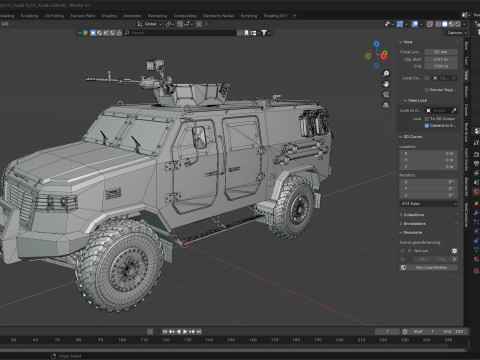 Kozak 5 armored personnel carrier Modèle 3D