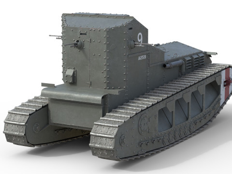 Medium Mark A Whippet Modelo 3D