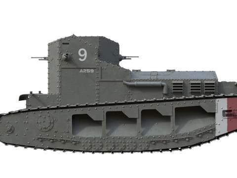 Medium Mark A Whippet Modelo 3D