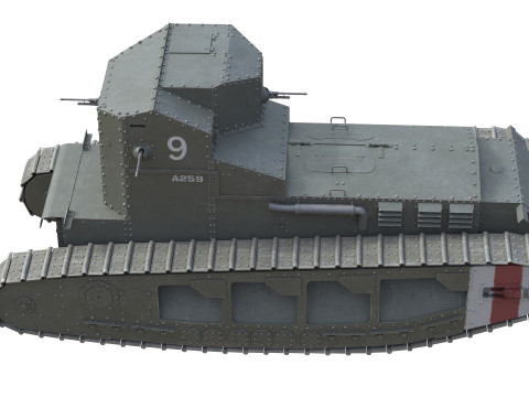 Medium Mark A Whippet Modelo 3D