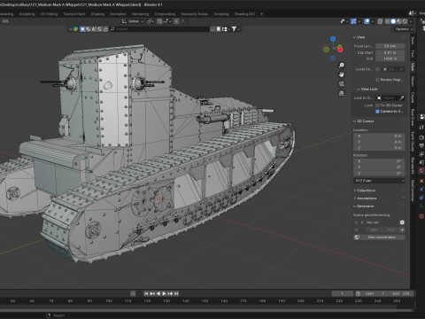 Medium Mark A Whippet Modelo 3D