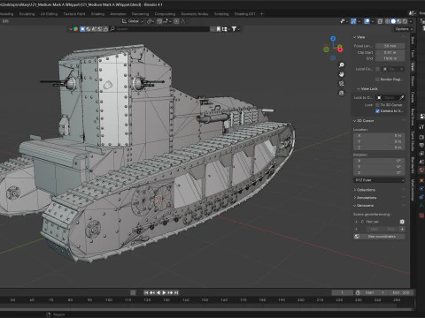 Marchio medio Un Whippet Modello 3D