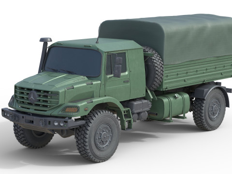 Mercedes Benz Zetros Truck Modelo 3D